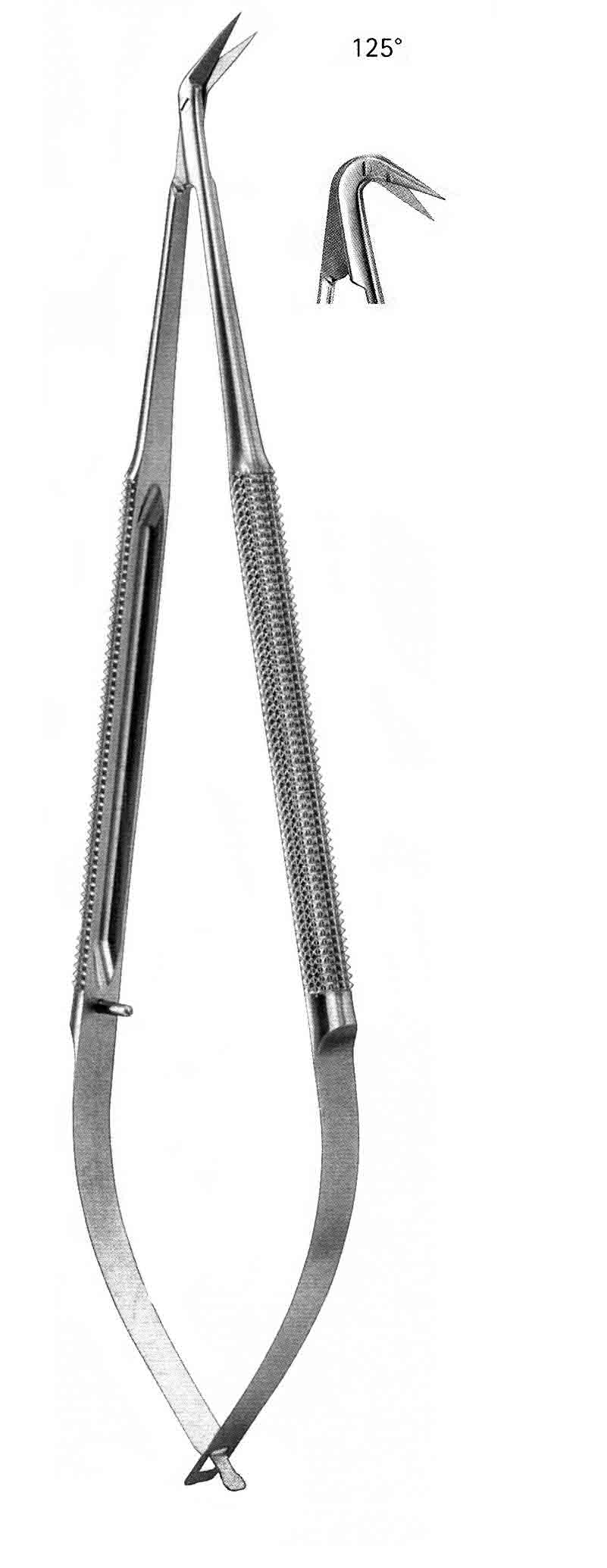 MİKRO MAKAS EĞRİ  125º   16.5 CM   